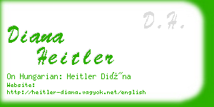 diana heitler business card